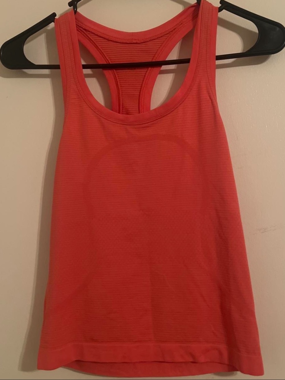 Women’s orange Lululemon Racerback Tank Top